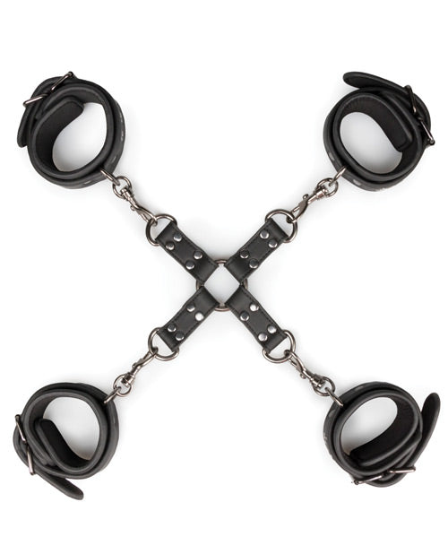 image of product,Easy Toys Hogtie w/Hand & Anklecuffs - Black