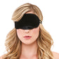 Lux Fetish Peek a Boo  Love Mask - Black