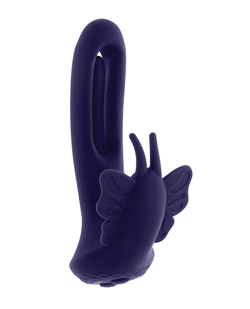 image of product,Evolved Lord of the Wings Flapping & Vibrating Stimulator - Purple