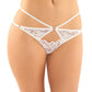 Jasmine Strappy Lace Thong W/front Keyhole Cut Out