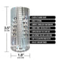 MSTR B8 Balls to the Wall Clear-View Beaded Stroker - Clear