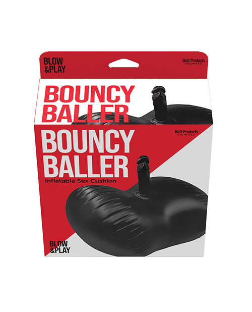 product image, Bouncy Baller Inflatable Cushion w/Dildo & Foot Pump