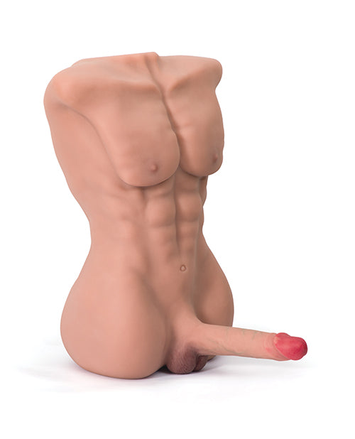 product image, Atlas Torso Male Sex Doll with Flexible Dildo