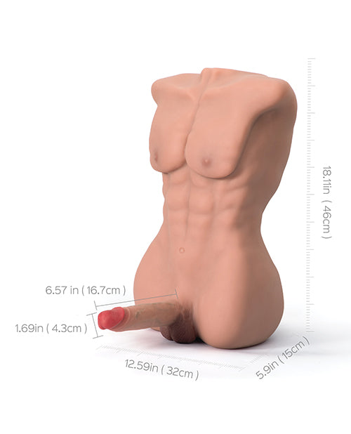 image of product,Atlas Torso Male Sex Doll with Flexible Dildo