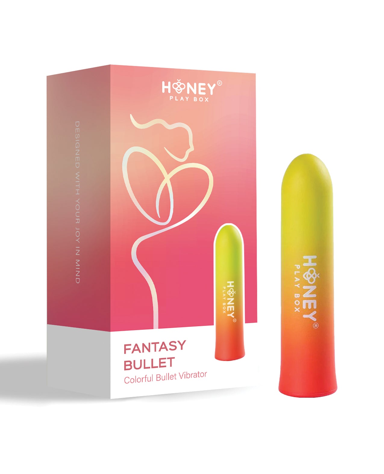 image of product,Fantasy Color Gradient Bullet Vibrator - Dark Yellow