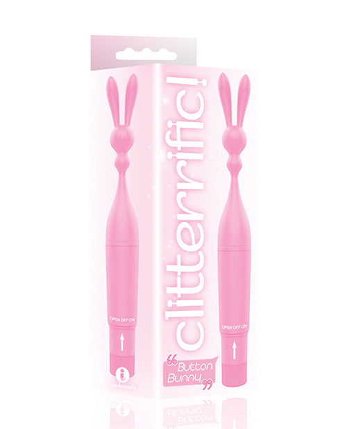 product image, The 9's Clitterific! Button Bunny Clitoral Stimulator - Pink