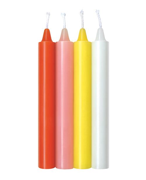 product image,The 9's Make Me Melt Sensual Warm Drip Candles - Pastel Pack of 4