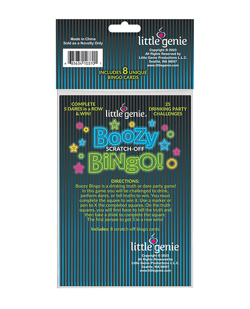 image of product,Boozy Bingo Scratch-Off Game