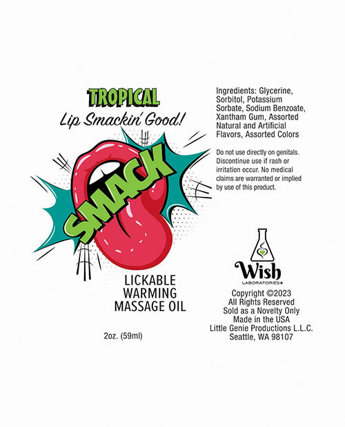 image of product,Smack Warming Massage Oil