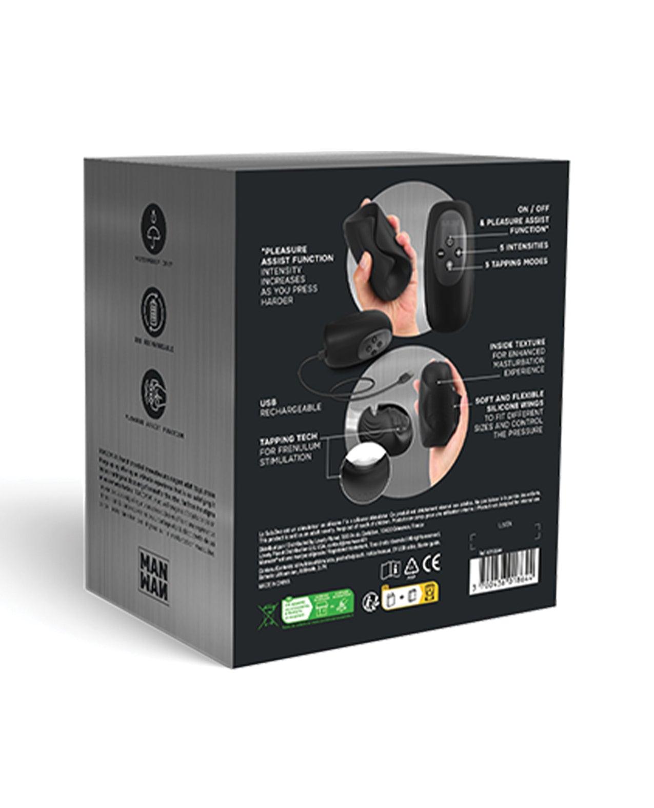 image of product,Manwan Sub-One Tapping Male Masturbator - Infinite Black