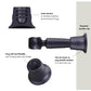 Manwan Holden Suction Cup Wand Holder - Black Plum