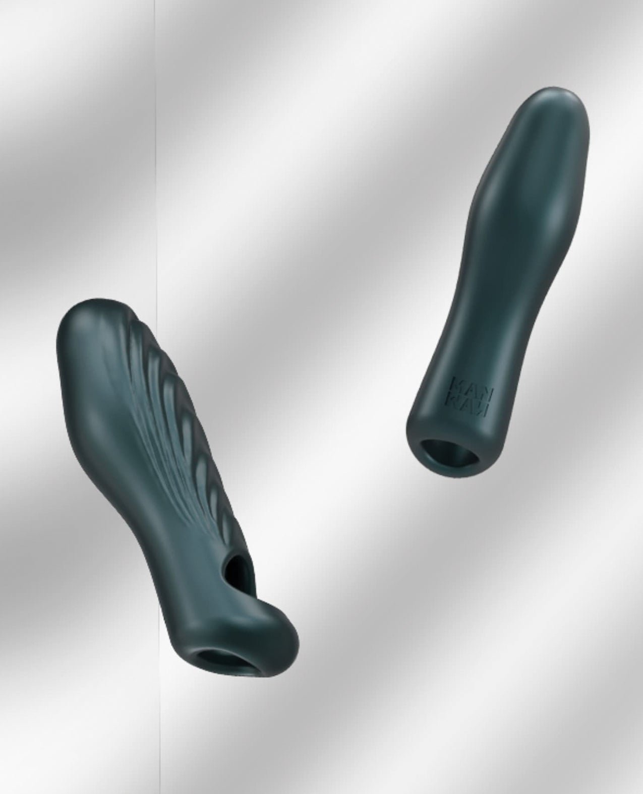 image of product,Manwan RYZER Penis Sleeve - Pine Gray