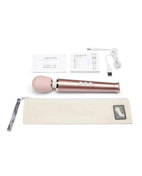 image of product,Le Wand Petite Rechargeable Vibrating Massager - Rose Gold