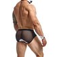 Male Basics Mob Maitre D Brief, Bow & French Cuffs Black/white