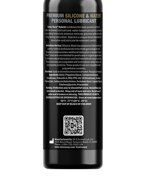 image of product,Swiss Navy Premium Hybrid Lubricant - 4 oz Bottle