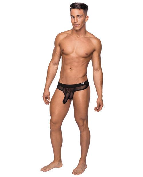 product image, Hoser Stretch Mesh Thong Black