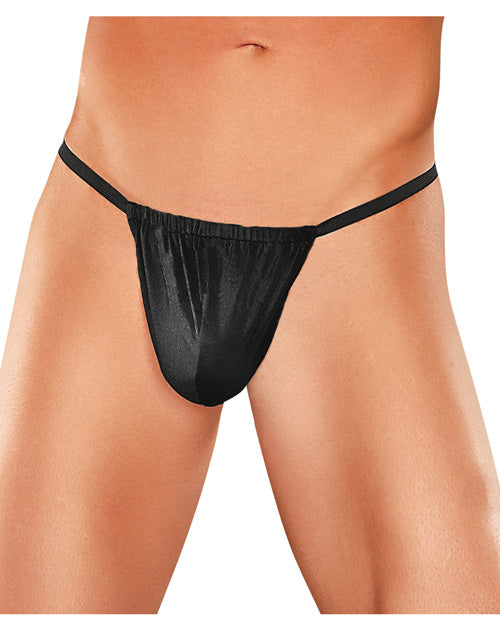 product image, Male Power Nylon Lycra Pouch Thong Black O/S