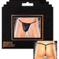 Male Power Nylon Lycra Pouch Thong Black O/S