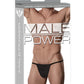 Male Power Nylon Lycra Pouch Thong Black O/S