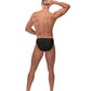 Male Power Nylon Spandex Pouchless Brief Black O/S