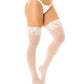 Sheer Thigh High W/stay Up Silicone Lace Top