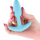 Techno Trance App Controlled Vibrating Anal Plug w/Remote - Blue