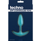 Techno Trance App Controlled Vibrating Anal Plug w/Remote - Blue