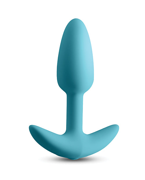 image of product,Techno Trance App Controlled Vibrating Anal Plug w/Remote - Blue