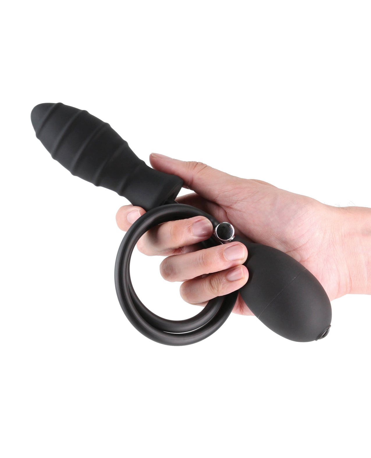 image of product,Renegade Inflataplay Inflatable Anal Plug - Black