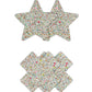 Pretty Pasties Star & Cross Glow in the Dark - 2 Pair