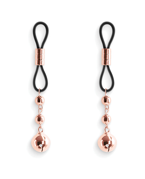 image of product,Bound Nipple Clamps - Rose Gold