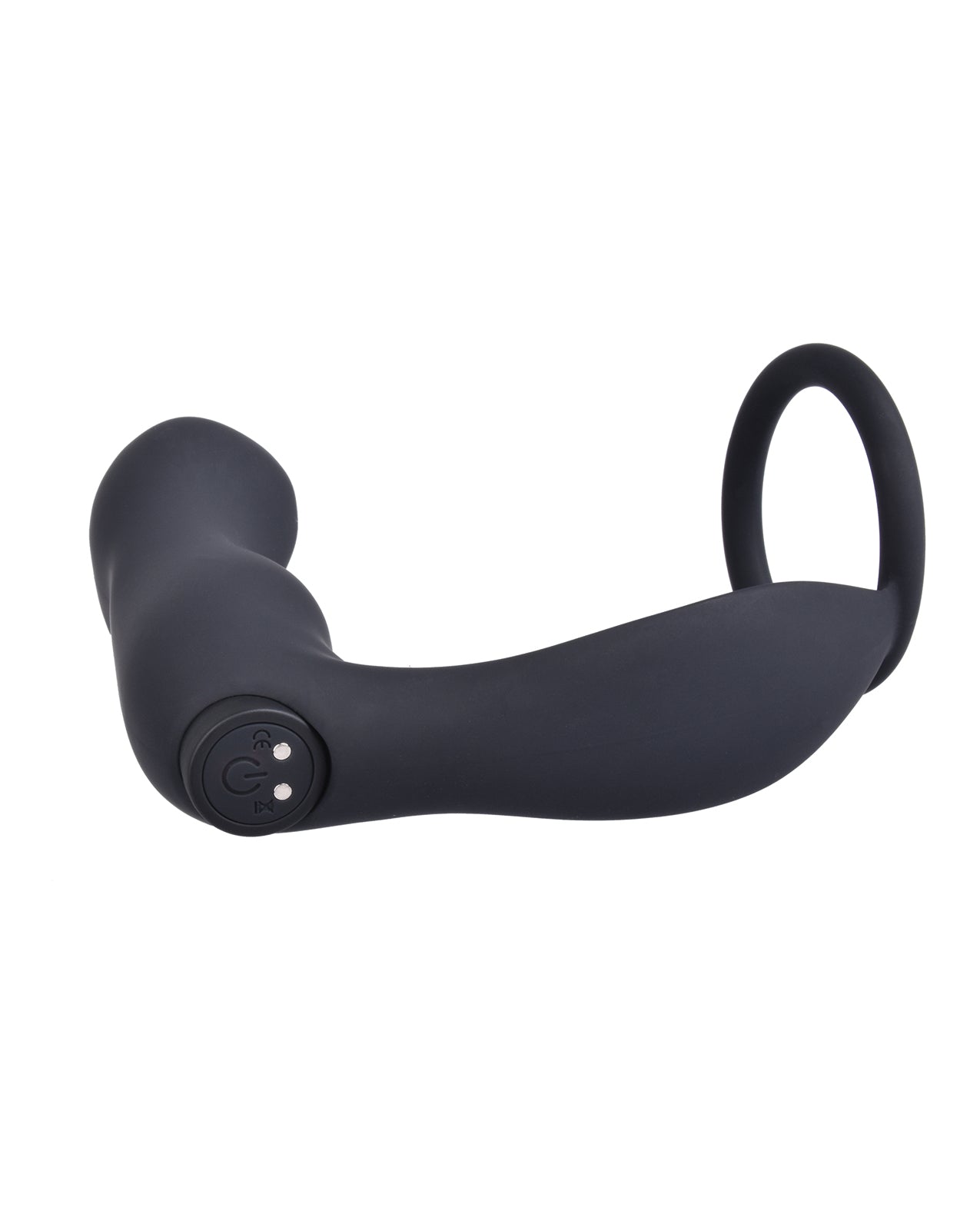 image of product,Ass-station Contoured Anal Plug w/Remote - Black