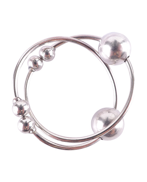 image of product,Fetish Fantasy Series Nipple Bull Rings - Silver