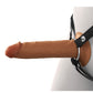 Fantasy X-Tensions Elite 7" Silicone Hollow Strap-on - Brown