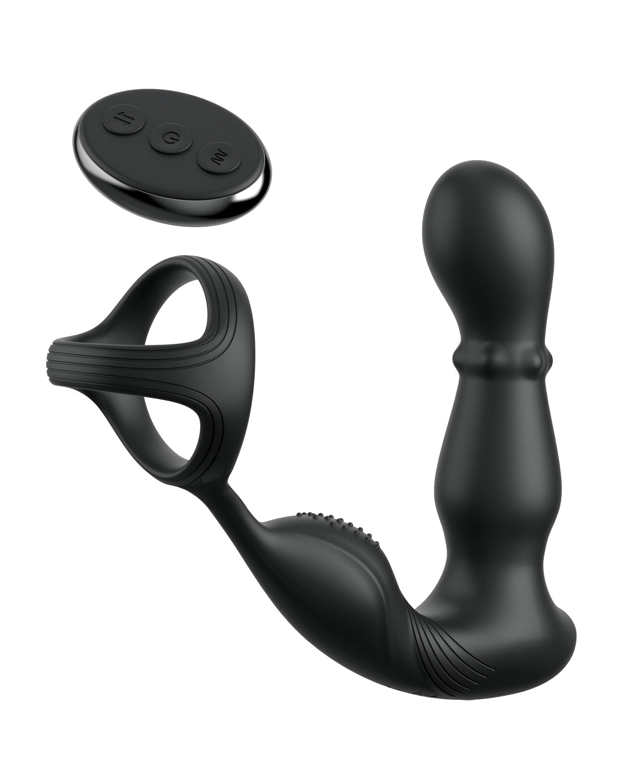 image of product,Anal Fantasy Elite Ass-Gasm Slide & Glide P-Spot Stimulator - Black