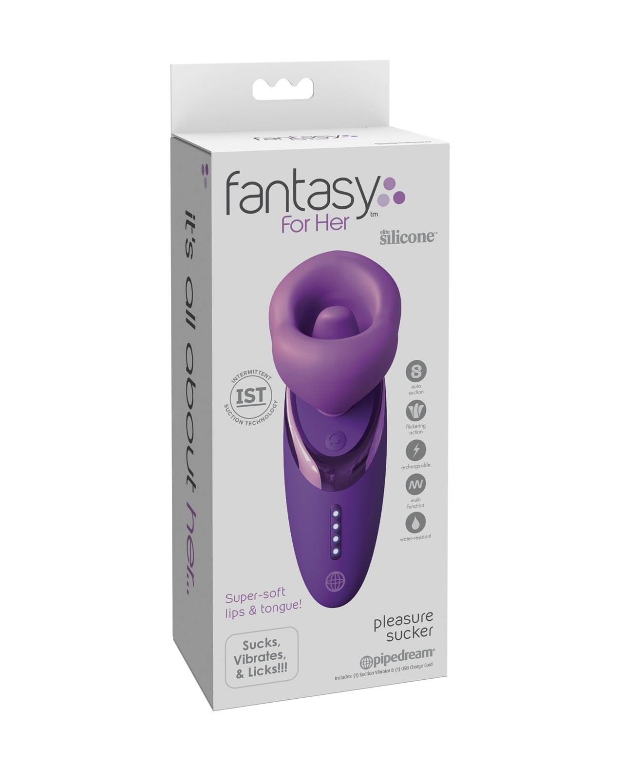 product image, Fantasy for Her Pleasure Sucker - Purple