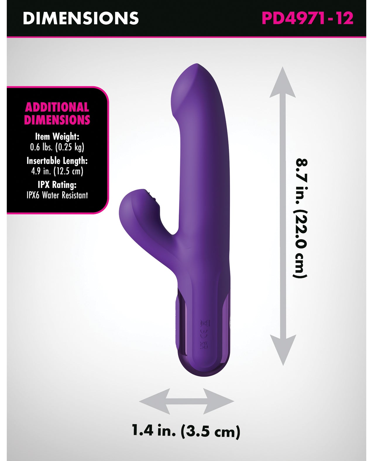 image of product,Fantasy for Her Super SoniX Thruster - Purple