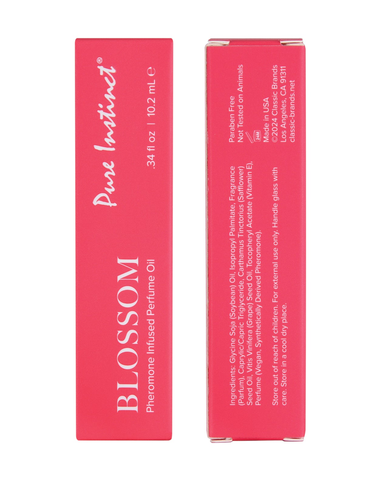 image of product,Pure Instinct Pheromone Perfume Oil Roll On Blossom - 10.2 ml