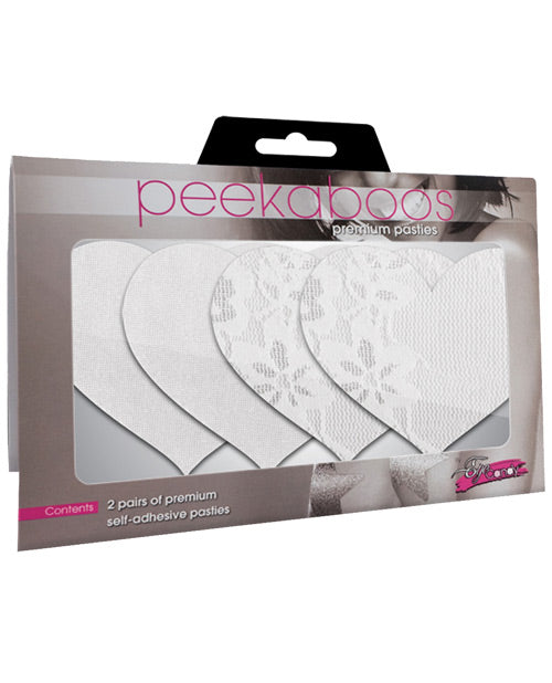 product image, Luminous Hearts - White Pack of 2