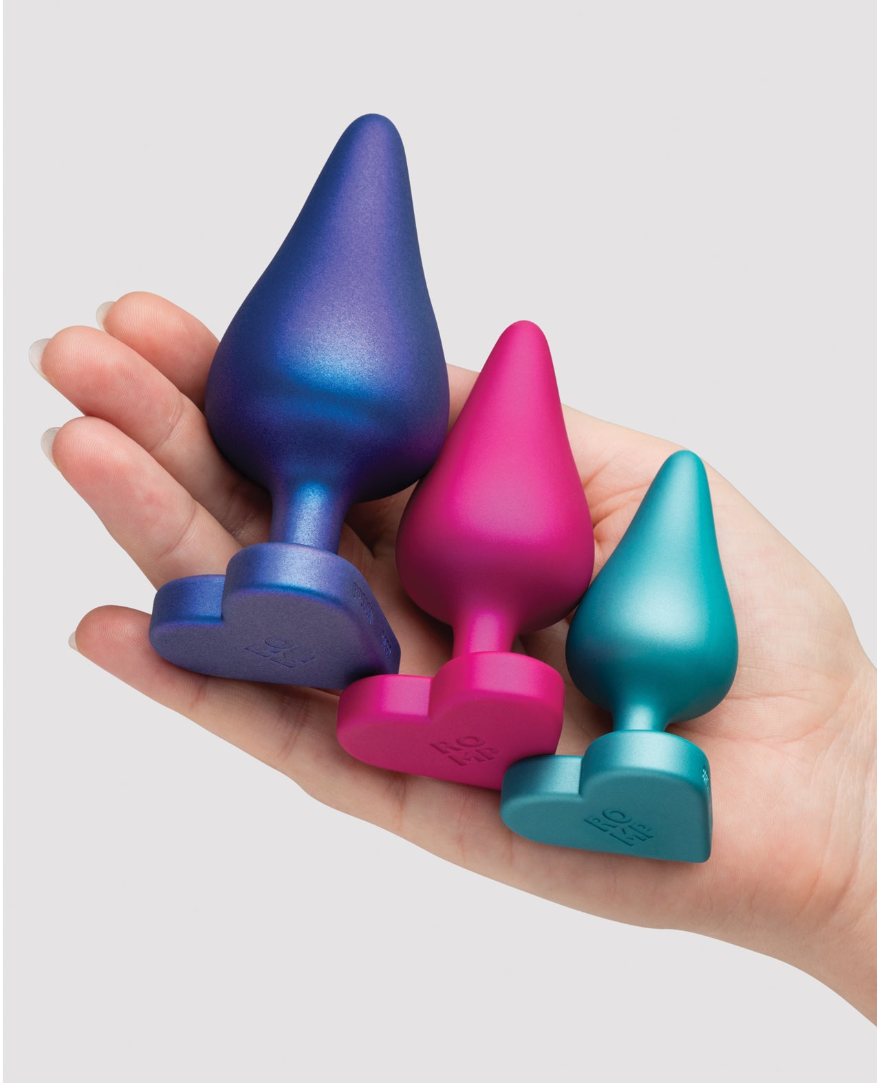 image of product,ROMP Luster Butt Plug Kit - Multi Color