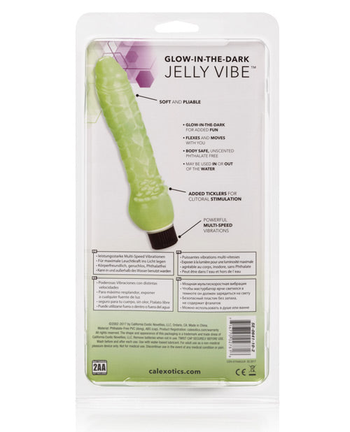 image of product,Glow In The Dark 7" Jelly Penis Vibe