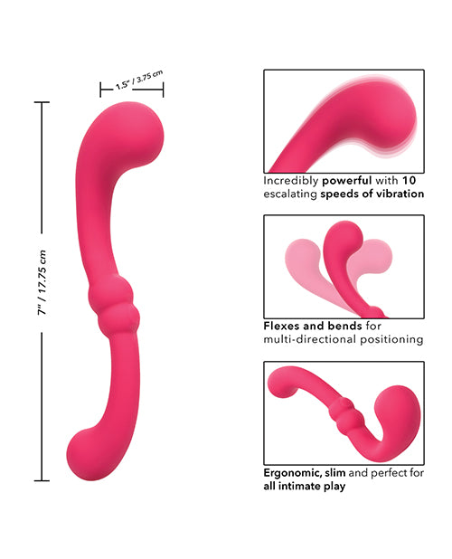 image of product,Pretty Little Wands Curvy Massager - Pink