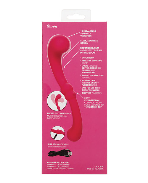 image of product,Pretty Little Wands Curvy Massager - Pink