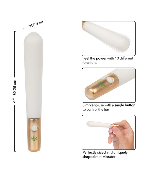 image of product,Naughty Bits Smoke Show Mini Joint Vibe - White