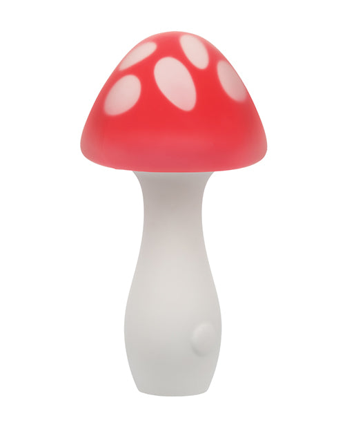 image of product,Naughty Bites Muff Shroom Playful Massager - Red/White