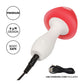 Naughty Bites Muff Shroom Playful Massager - Red/White