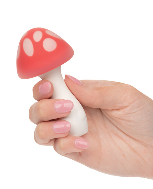 image of product,Naughty Bites Muff Shroom Playful Massager - Red/White