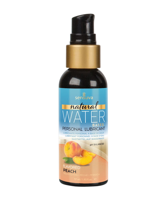 product image,Sensuva Natural Water Based Personal Lubricant - 2 oz Peach