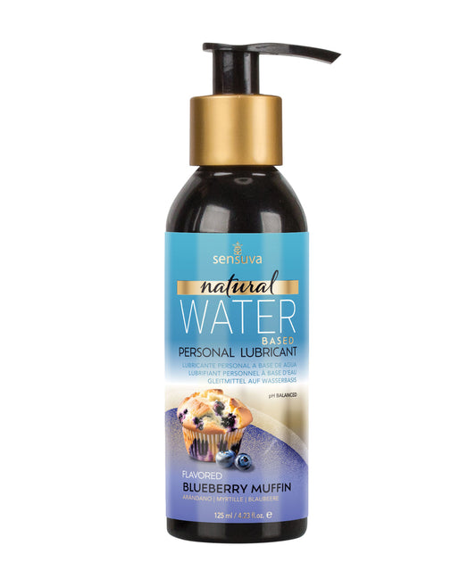 product image,Sensuva Natural Water Based Personal Moisturizer - 4.23 oz Blueberry Muffin