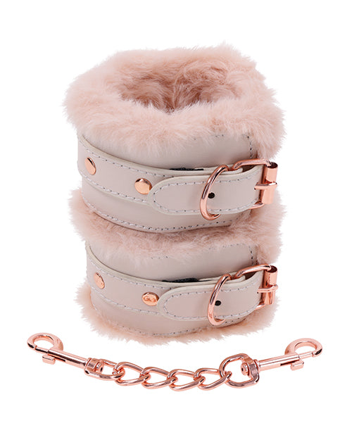 image of product,Sex & Mischief Peaches 'n CreaMe Fur Handcuffs